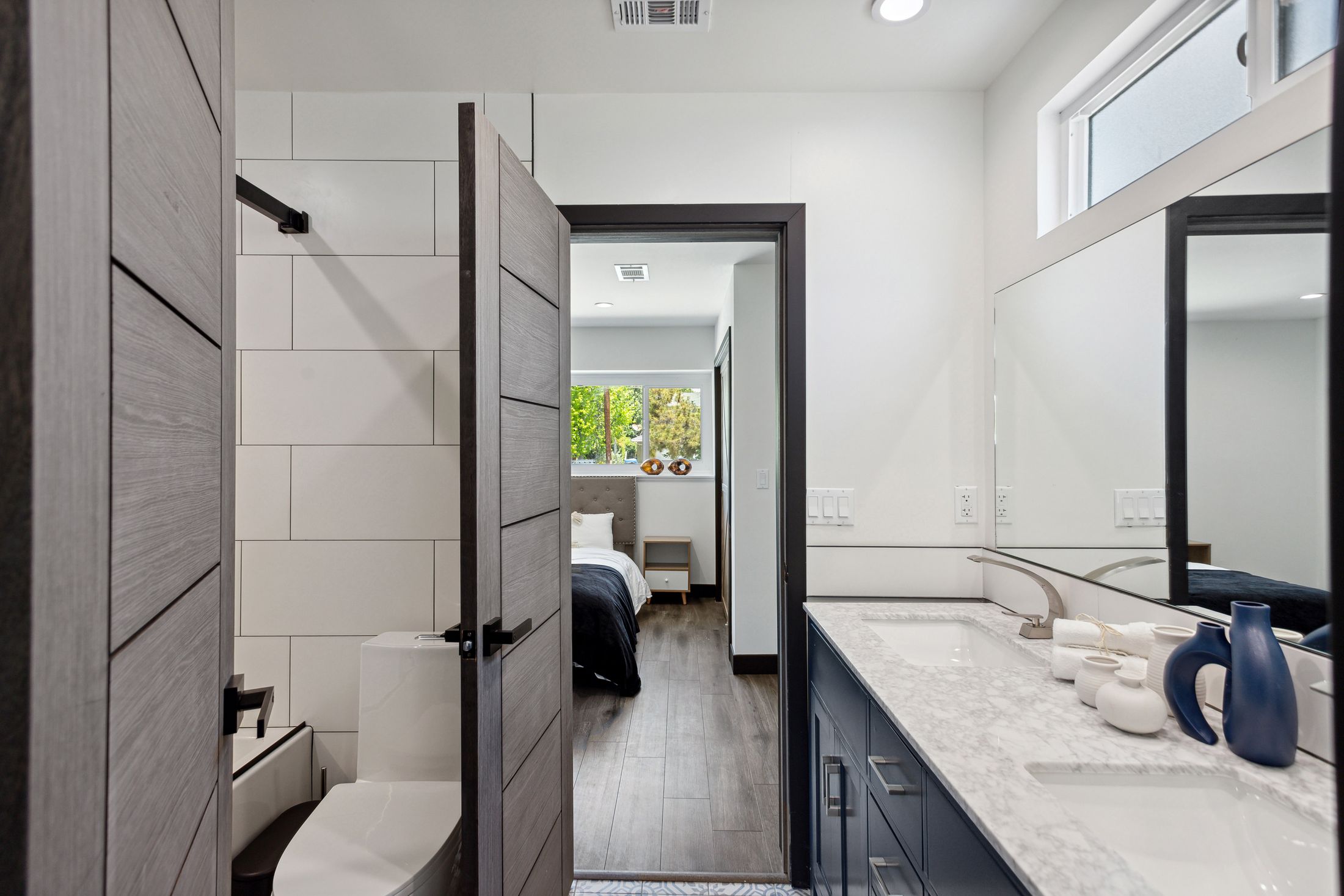 Completed bathroom remodel in a South Florida home