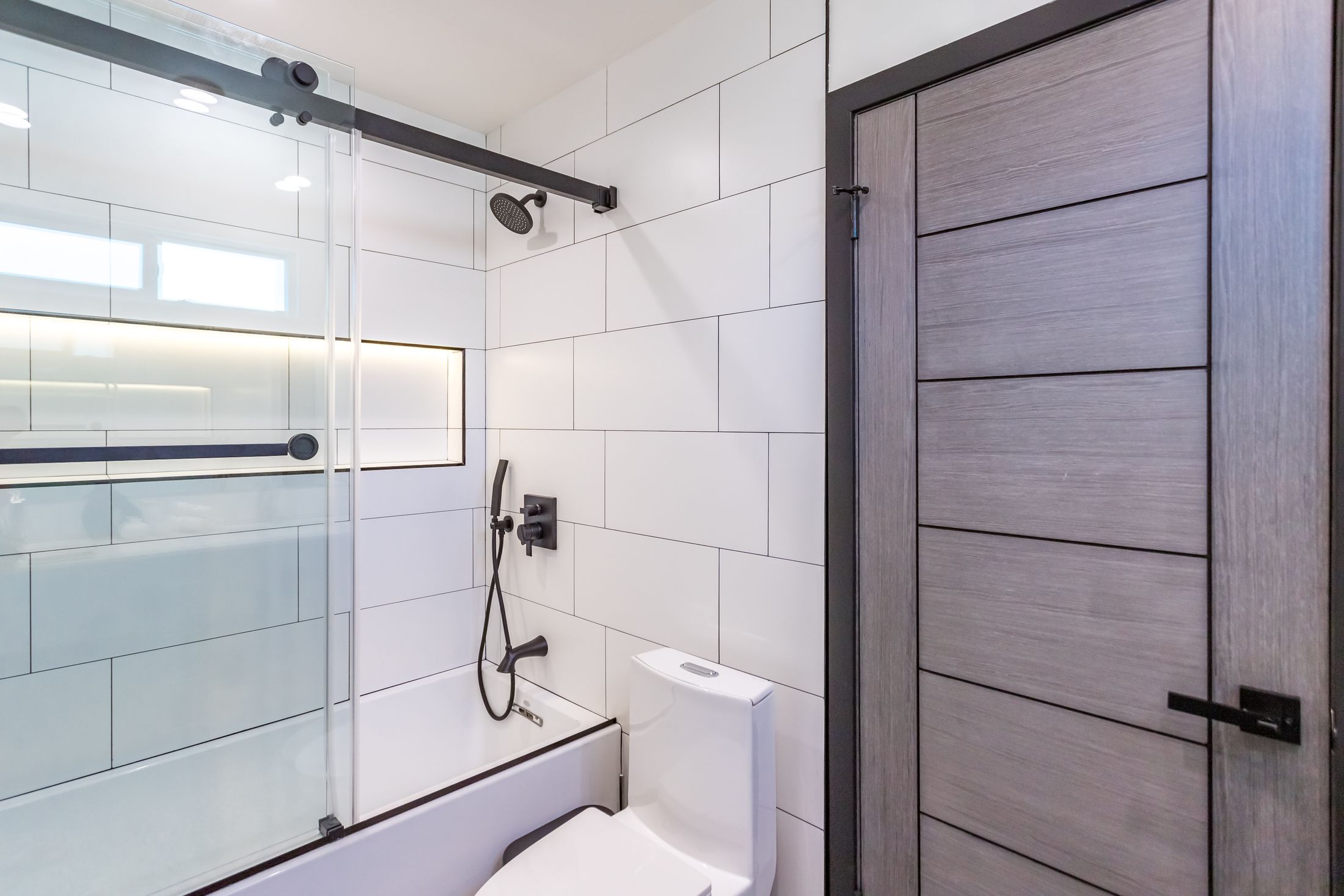 Completed bathroom remodel in a South Florida home