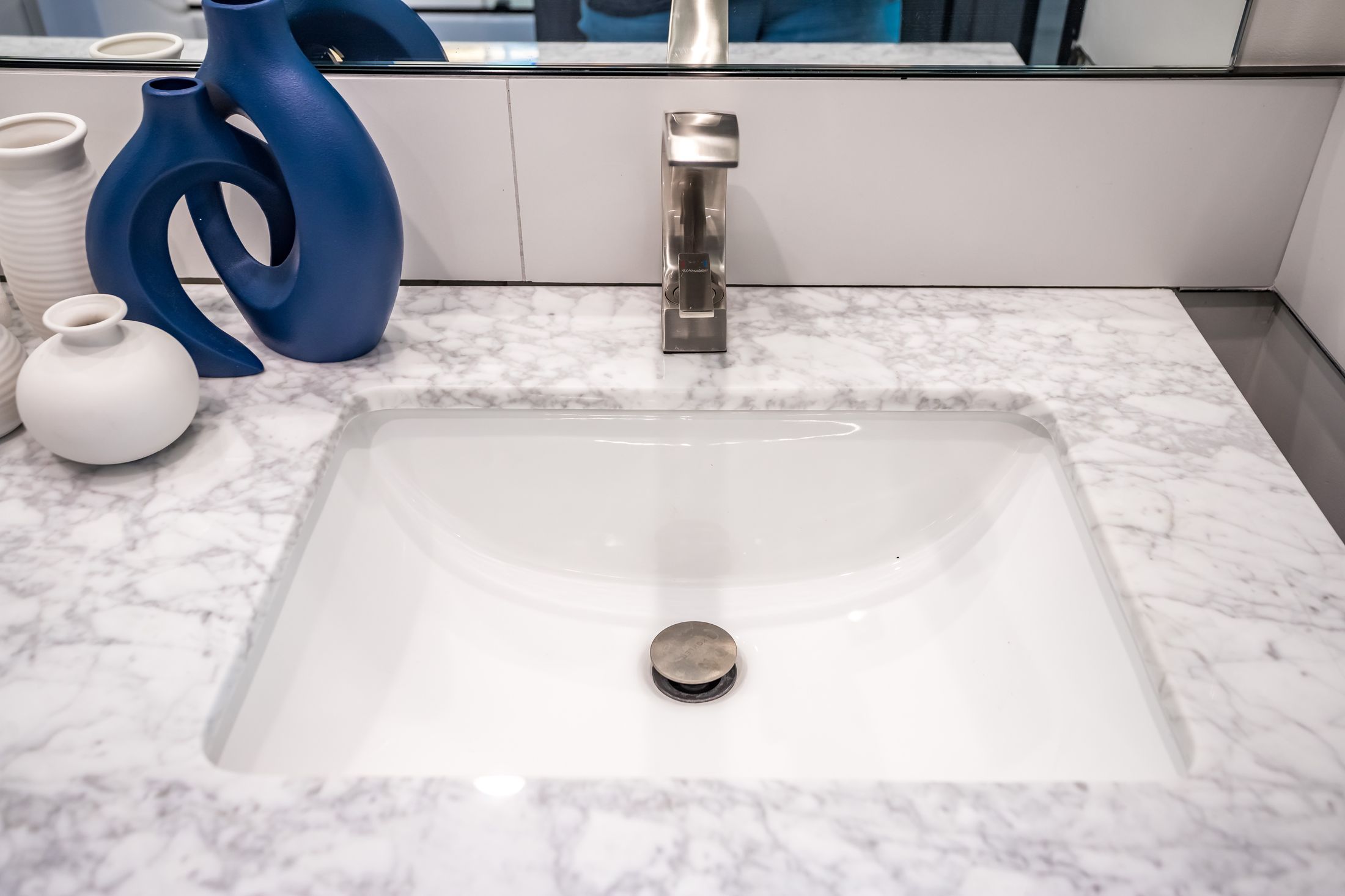 Completed bathroom remodel in a South Florida home