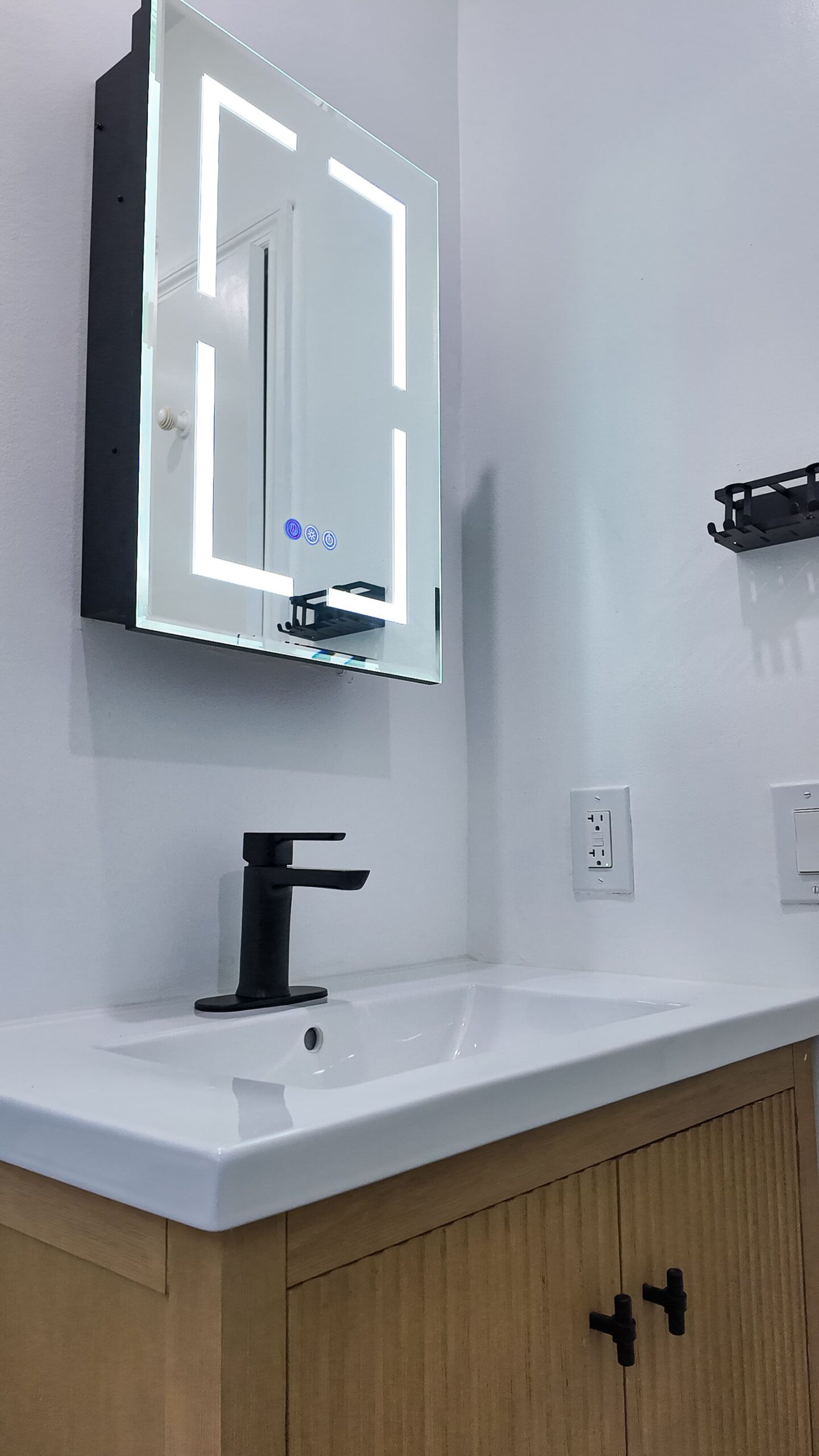 Completed bathroom remodel in a South Florida home