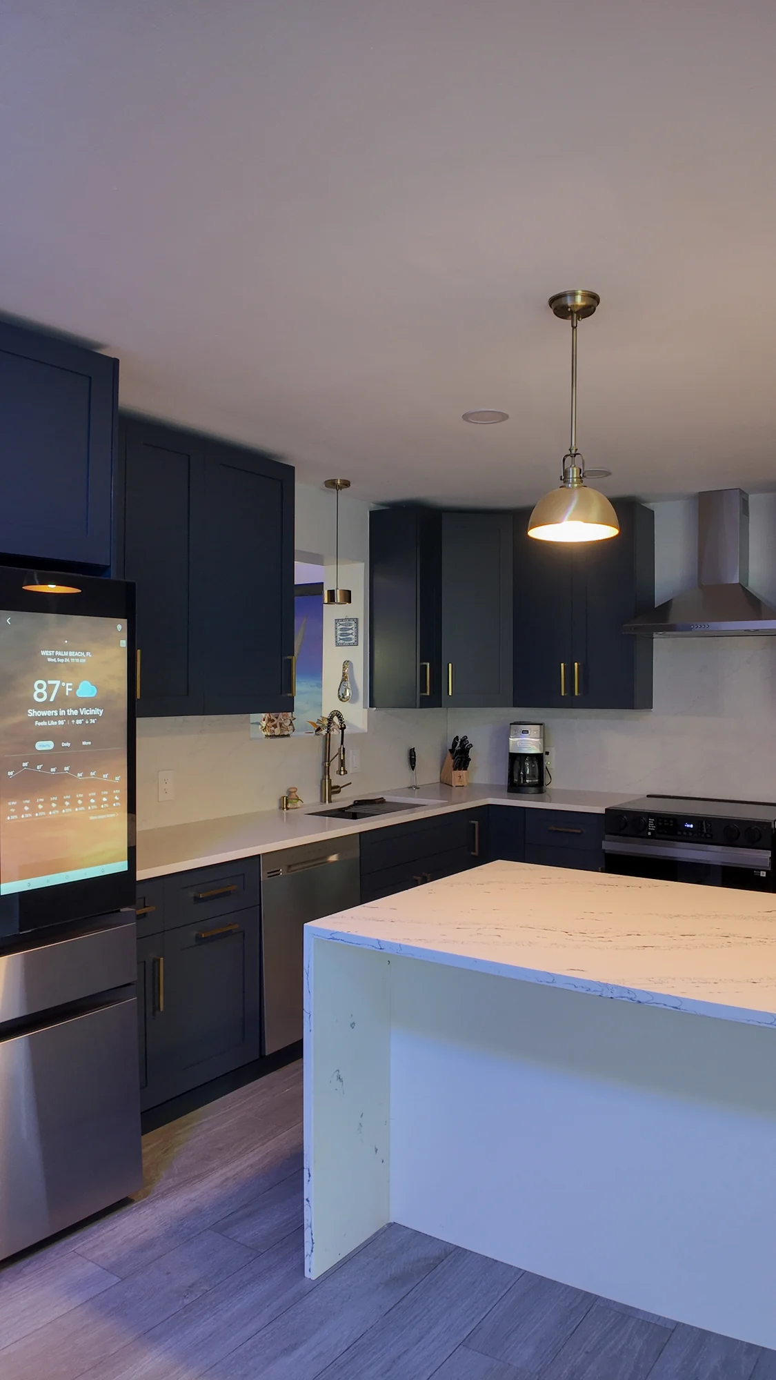 Renovated kitchen with full-height cabinetry