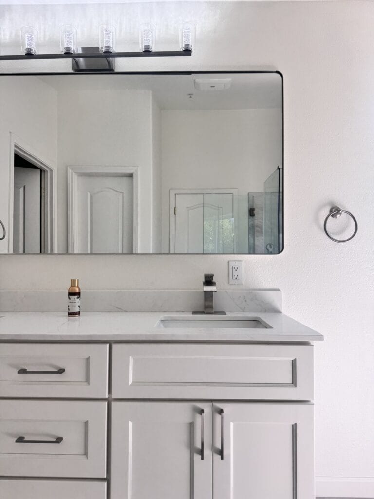 Vaulted-Ceiling Primary Bath Remodel with a Frameless Glass Shower — photo 5