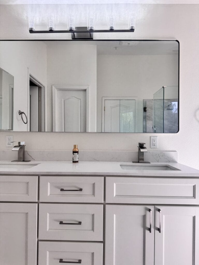 Vaulted-Ceiling Primary Bath Remodel with a Frameless Glass Shower — photo 6