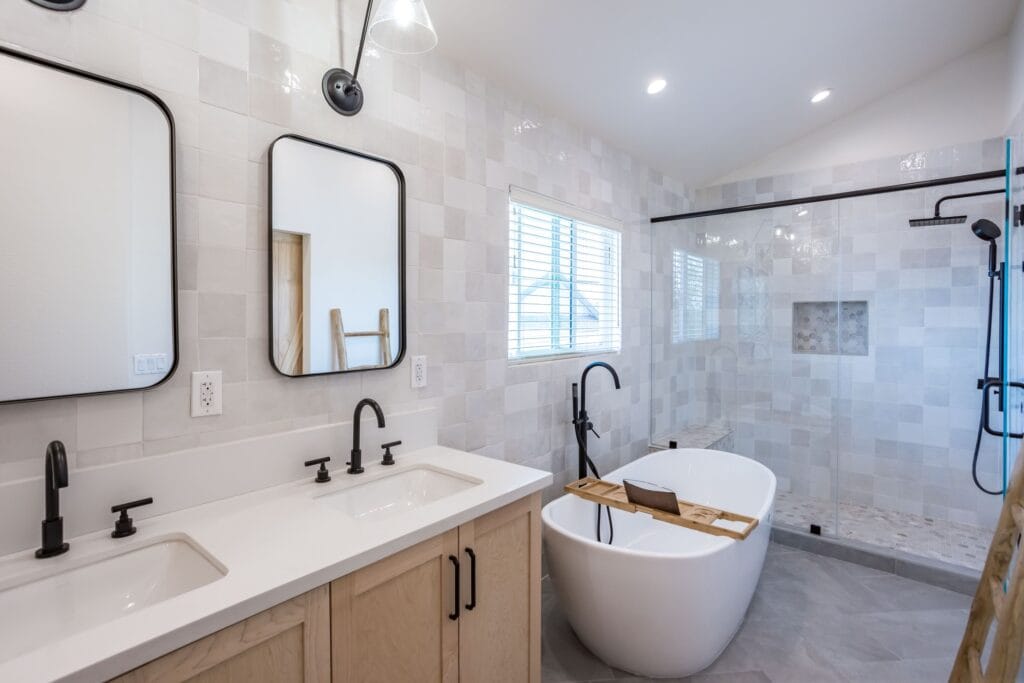 Spa-Style Primary Bathroom Remodel with Freestanding Tub & Walk-In Shower — photo 9