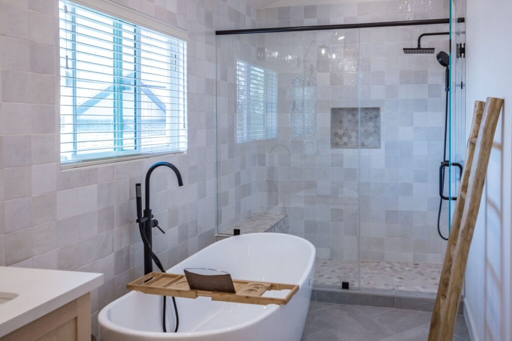 Spa-Style Primary Bathroom Remodel with Freestanding Tub & Walk-In Shower — photo 10