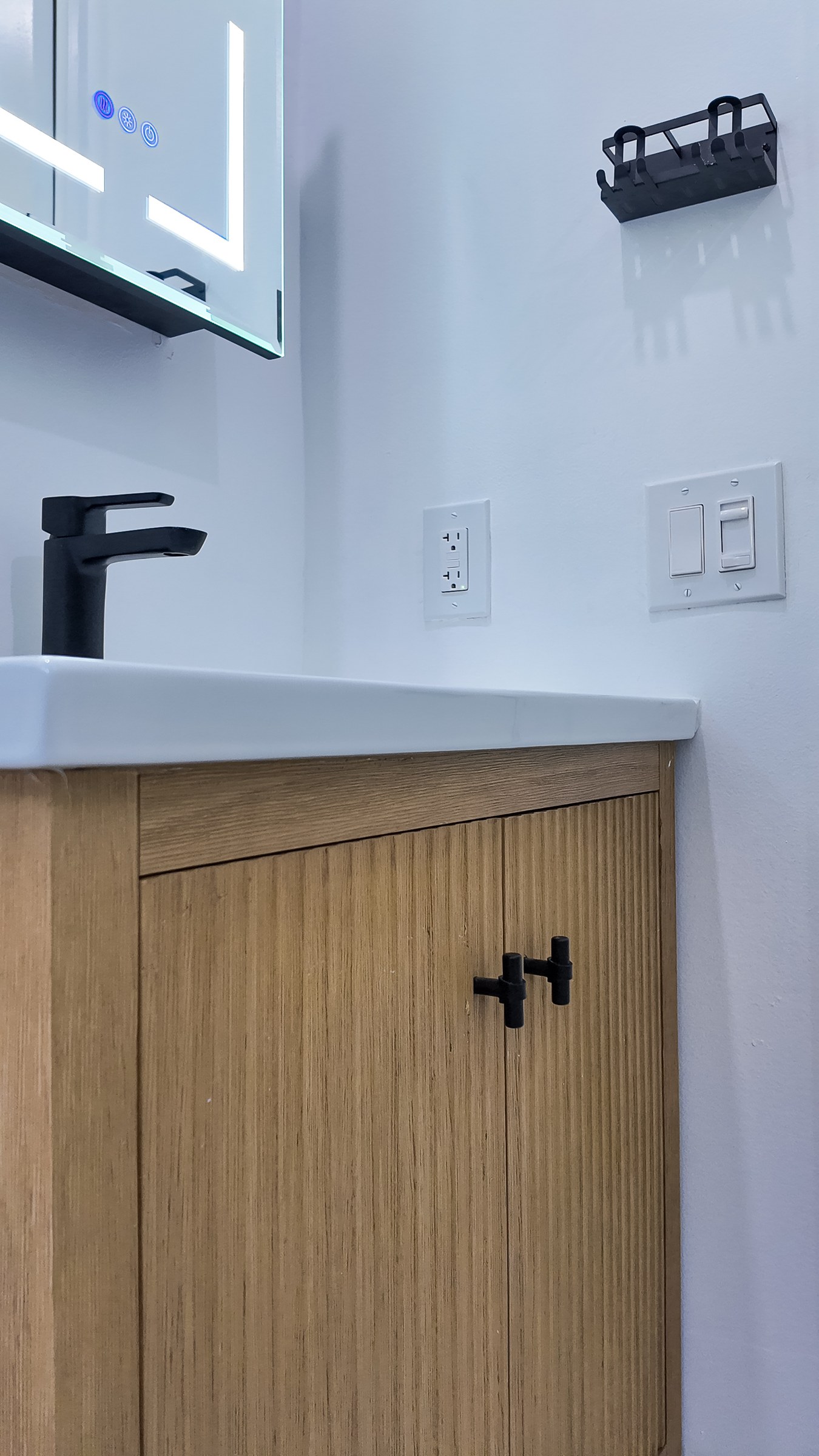 Spa-Style Walk-In Shower Bathroom Remodel with Matte Black Fixtures