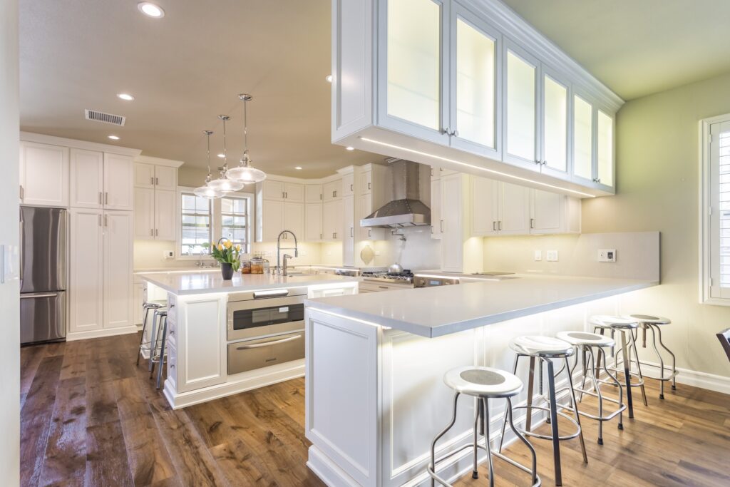 Chef-Grade Kitchen Remodel with Waterfall Quartz Island — photo 6