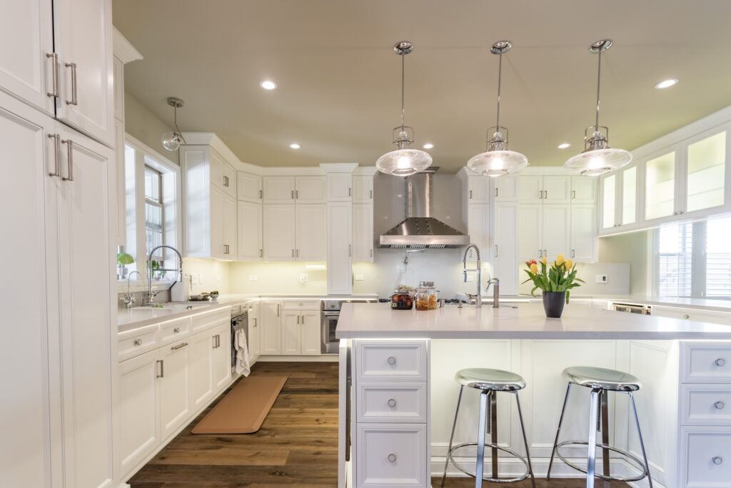 Chef-Grade Kitchen Remodel with Waterfall Quartz Island