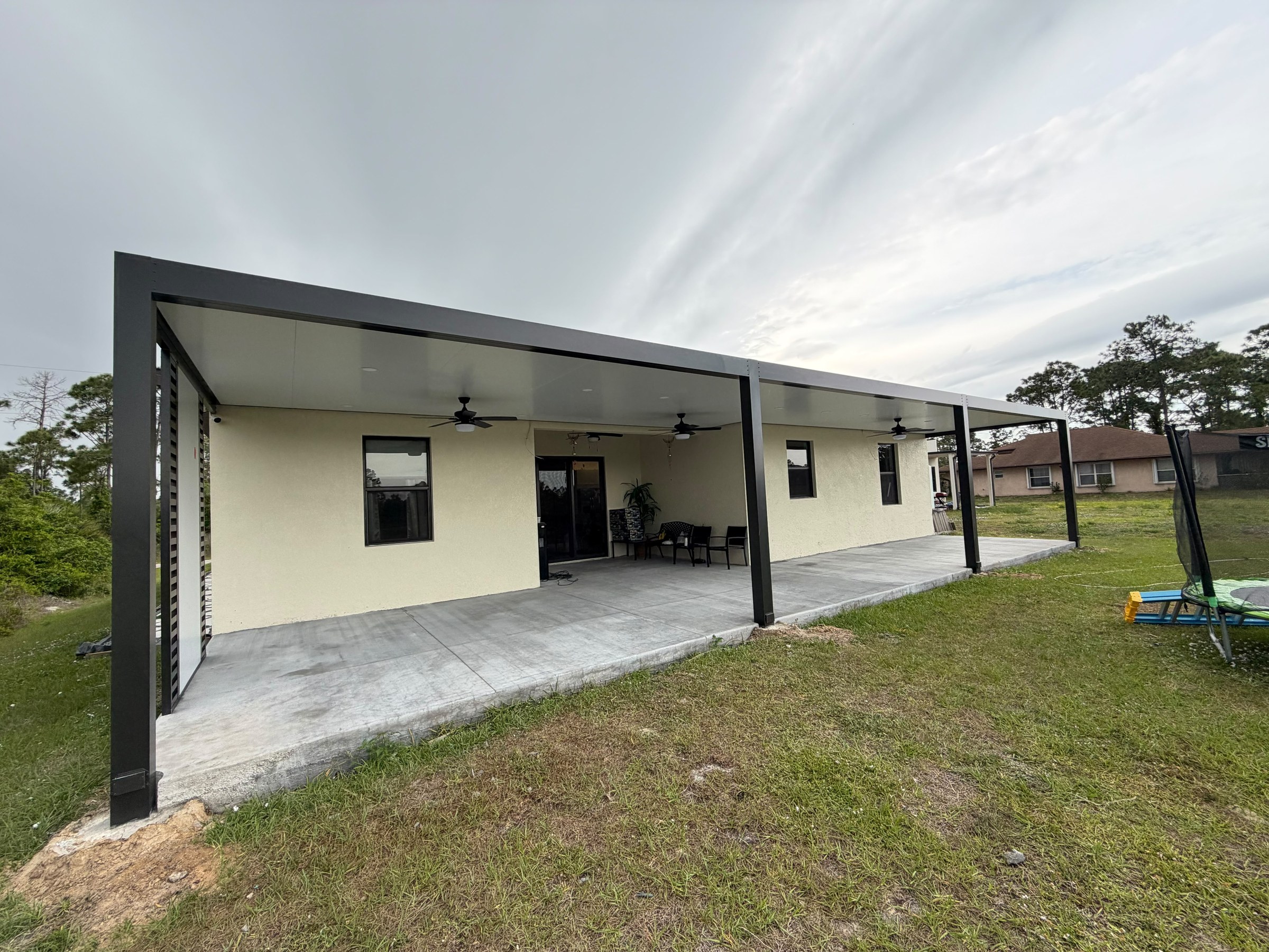 Full-Length Aluminum Patio Cover & Pergola Addition