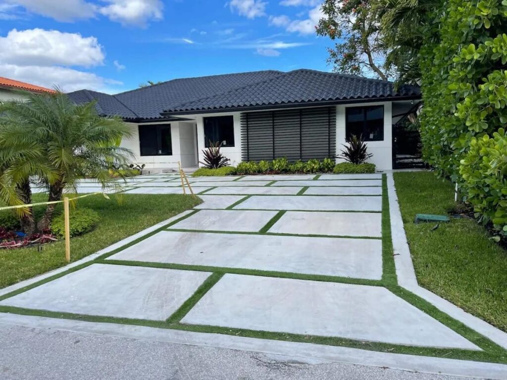 Stucco at close range on South Florida houses photographed on Elbaz Construction project sites: rendered walls at openings, reveals, wall heads and new work meeting old