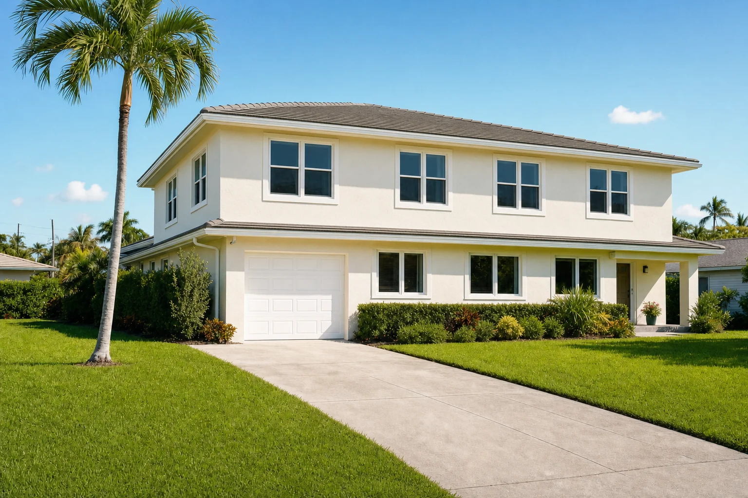 Completed second-story addition on a South Florida home